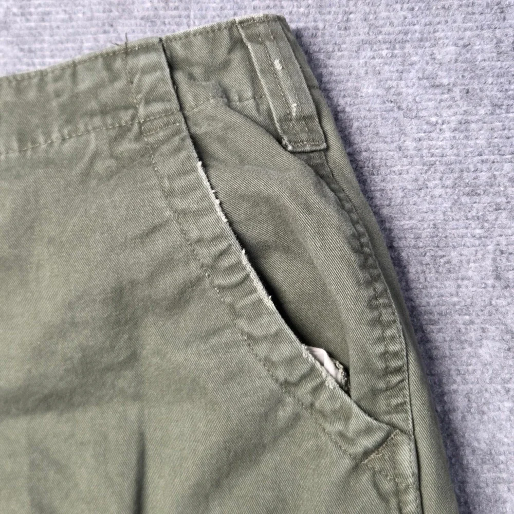 Steve & Barry's Cargo Pants Mens 34x28 Green Y2K Distressed Utility Baggy